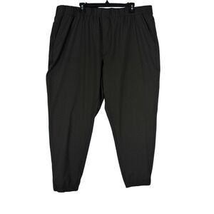 Member's Mark Mens Travel Jogger Pants Black XXL 4-Way Stretch UPF 30 NWT